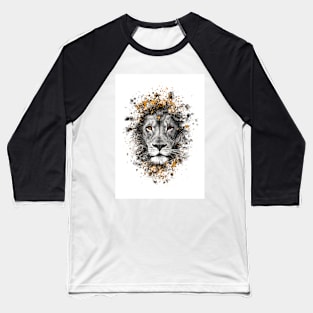 Lion with orange eyes Baseball T-Shirt